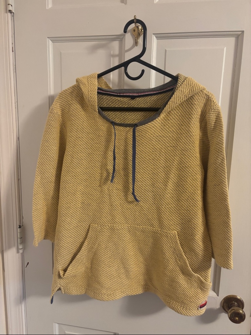 Roxy Yellow Hooded Pullover with Front Pocket